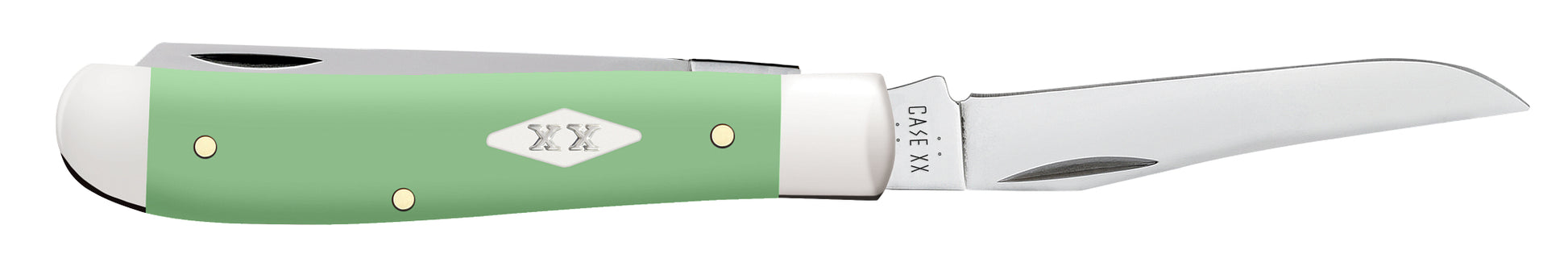 Smooth Mint Green Synthetic Mini Trapper Open