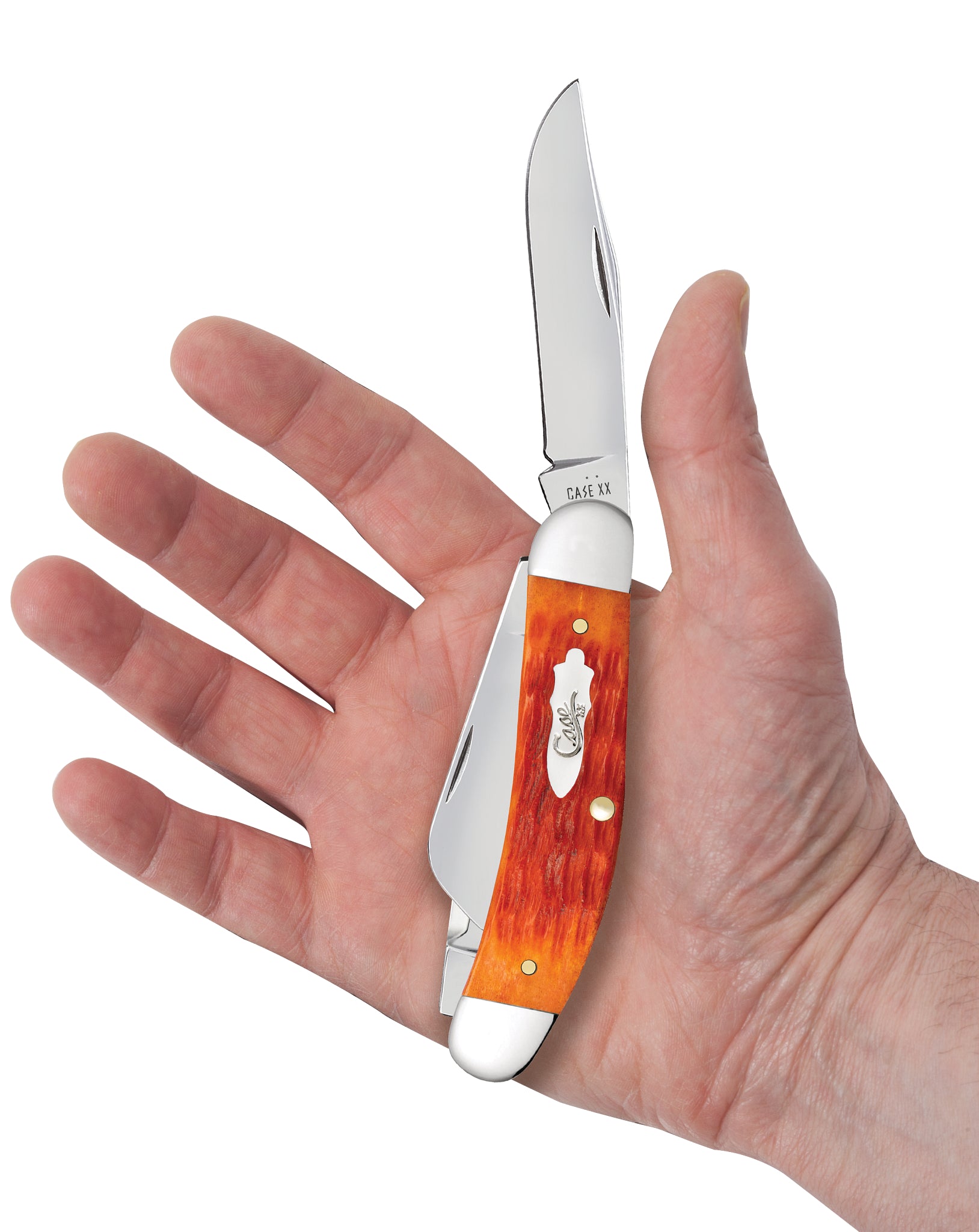 Crandall Jigged Tequila Sunrise Bone Sowbelly in Hand