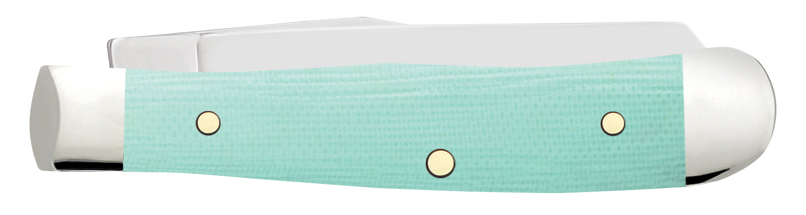 Smooth Seafoam Green G-10 Tiny Trapper Closed