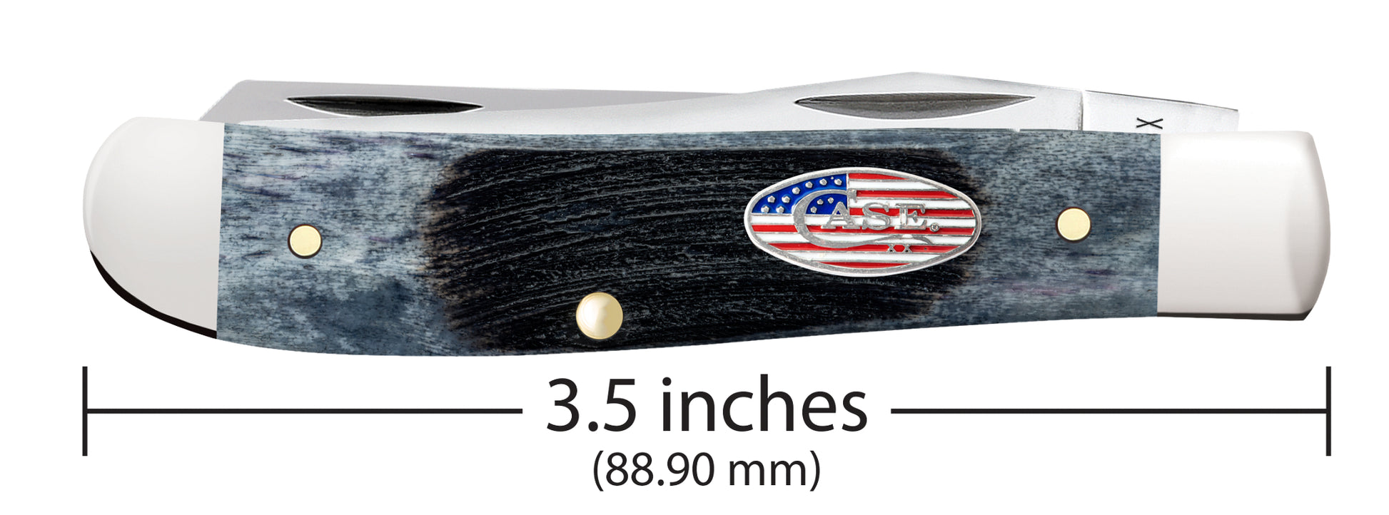 Sawcut Jigged Gray Bone Mini Trapper Dimensions