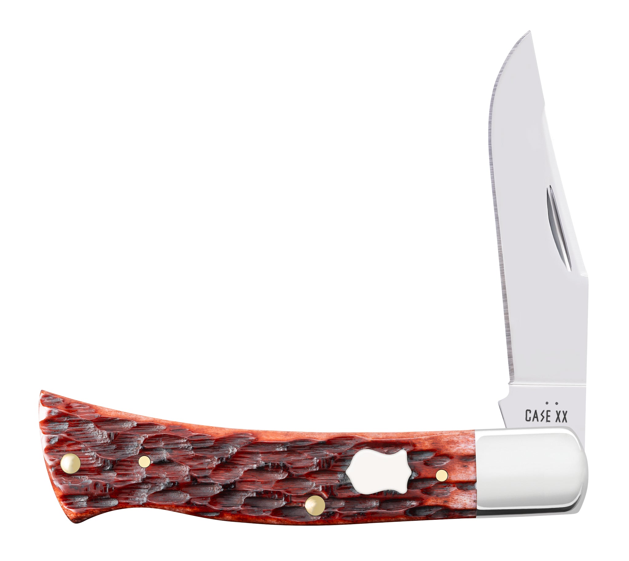 Case® | Pocket Worn Peach Seed Jig Mahogany Bone Case Axe Handle