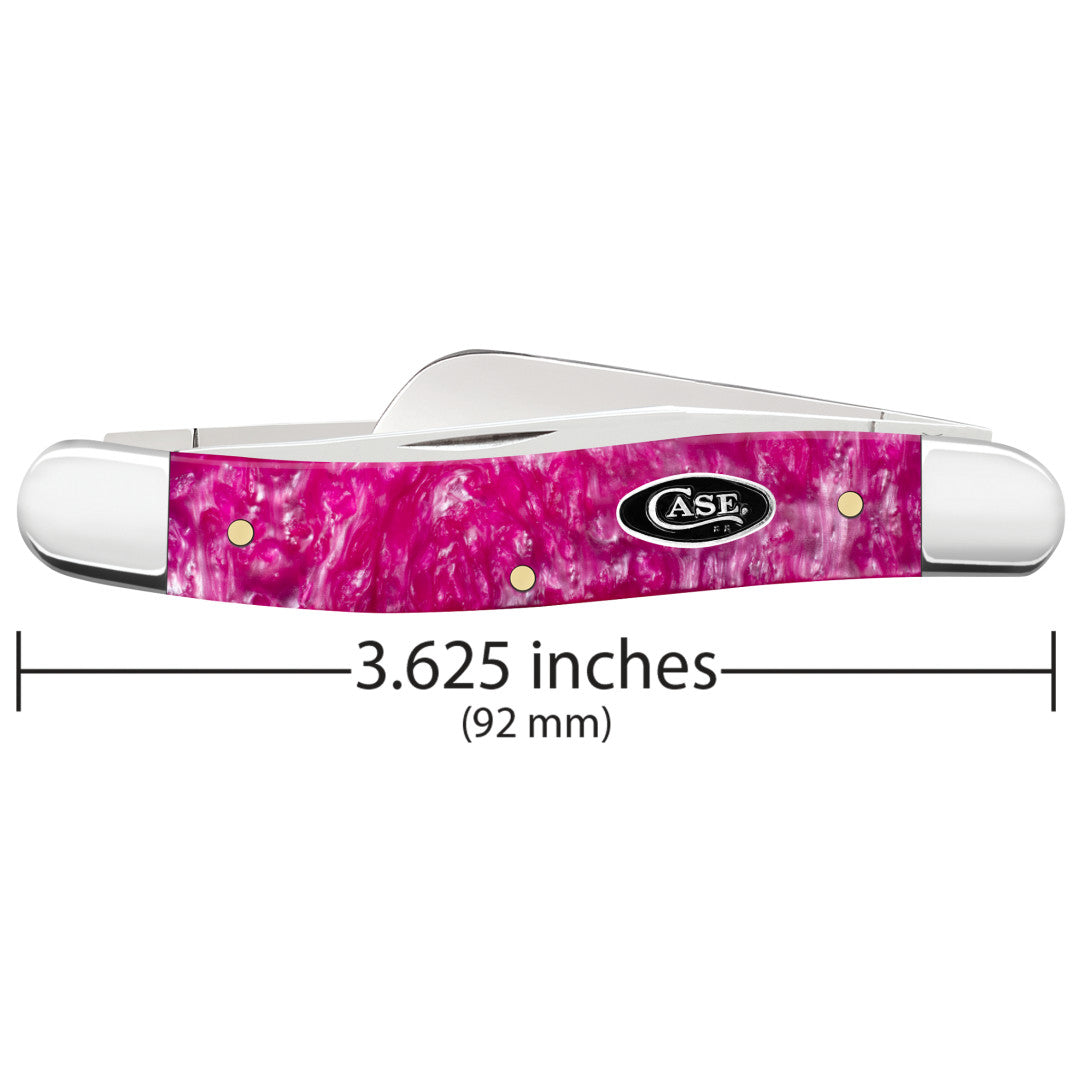 Smooth Pink Crackle Kirinite® Medium Stockman '18 Dimensions