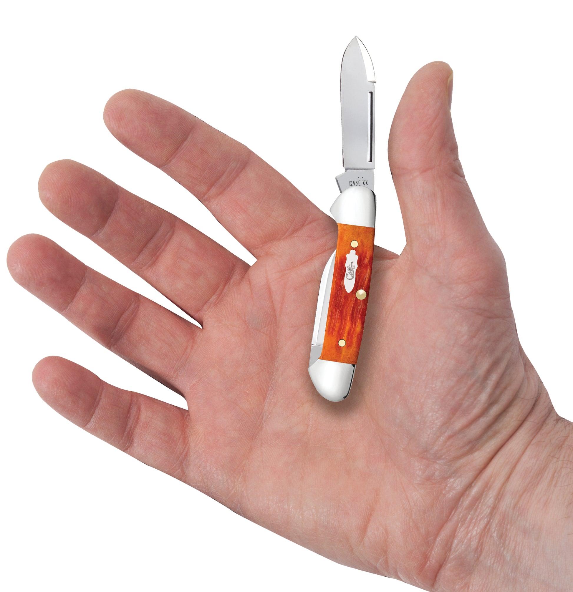 Crandall Jigged Tequila Sunrise Bone Baby Butterbean in Hand