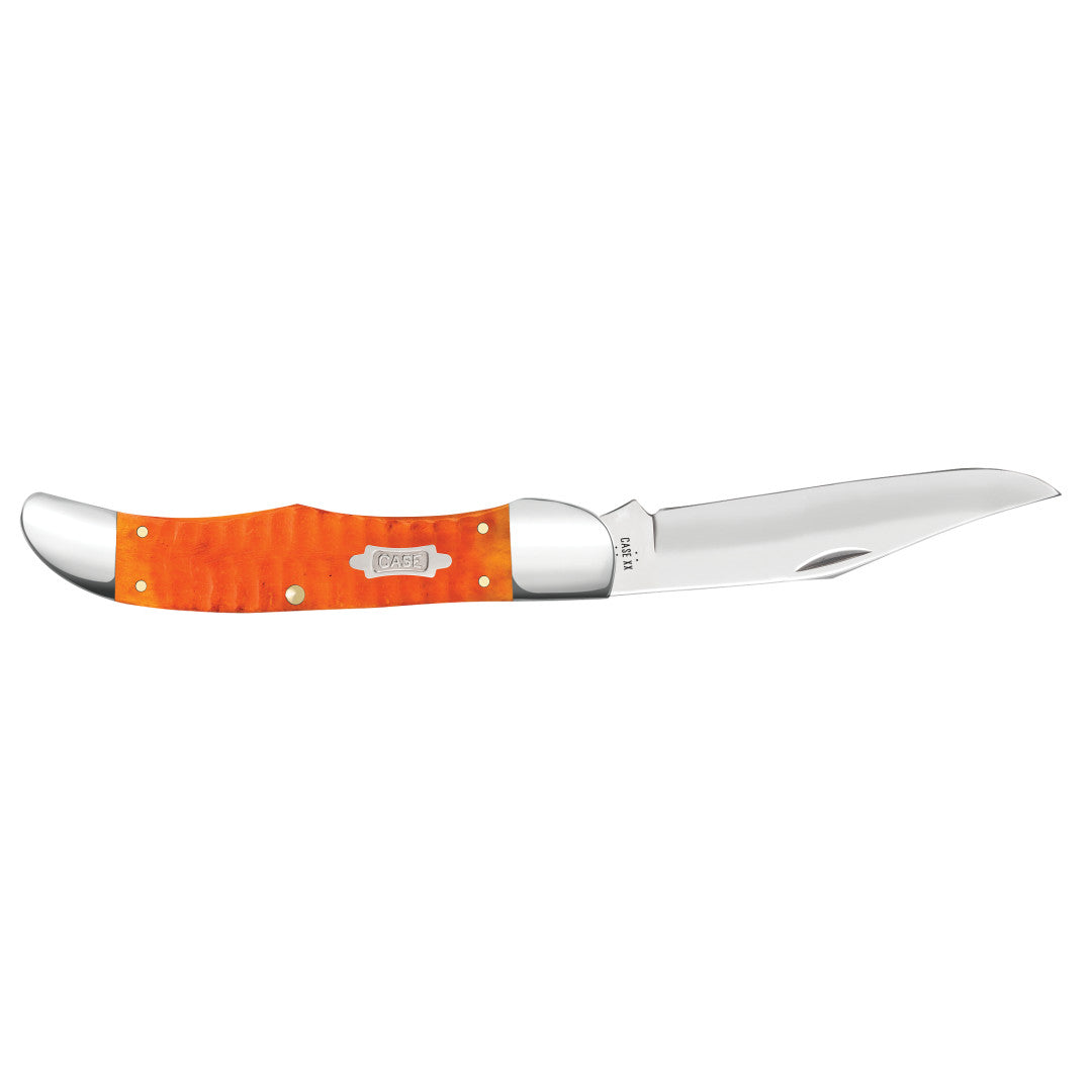 Gator Jig Persimmon Orange Bone CS Folding Hunter Open