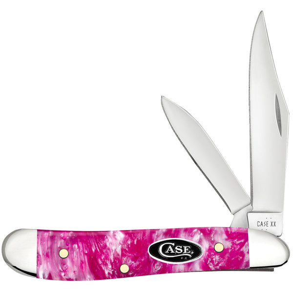 Case® | Smooth Pink Crackle Kirinite® Peanut – caseknives.com