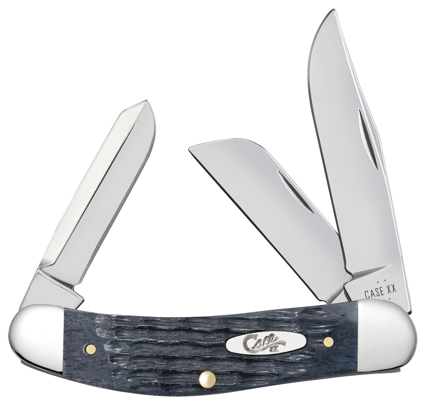 Pocket Worn® Crandall Jigged Gray Bone CS Sowbelly Front View