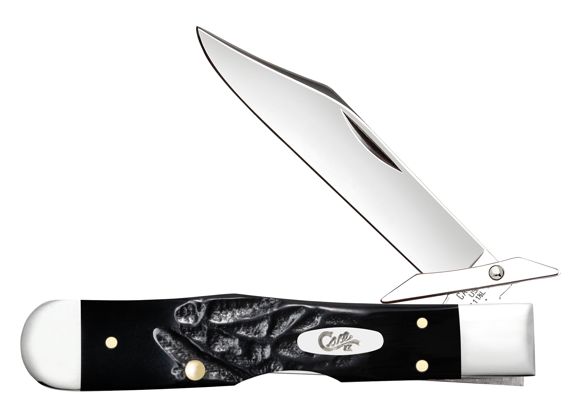 h*e様 NATAL DESIGN motto kuma ND ver. ネイタ Case® | Rough Black® Jigged Synthetic Cheetah® Cub – caseknives.com