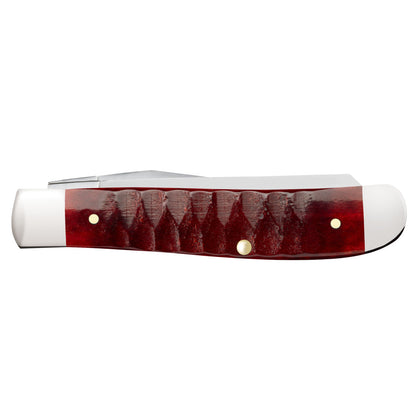 Gator Jigged Old Red Bone Mini Trapper Closed