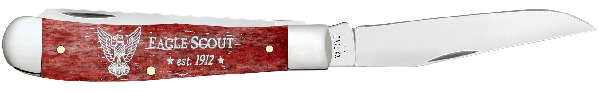 Scouting America Embellished Smooth Old Red Bone Trapper Gift Set Open