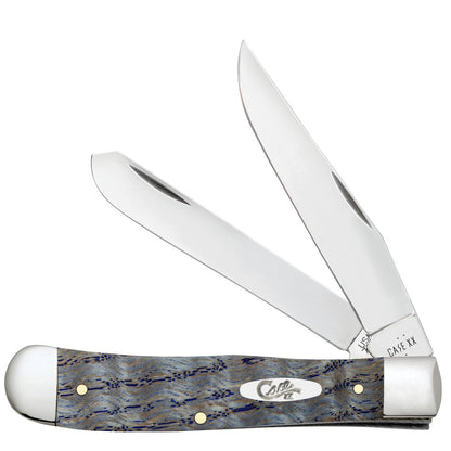 Smooth Blue Curly Oak Trapper Front View