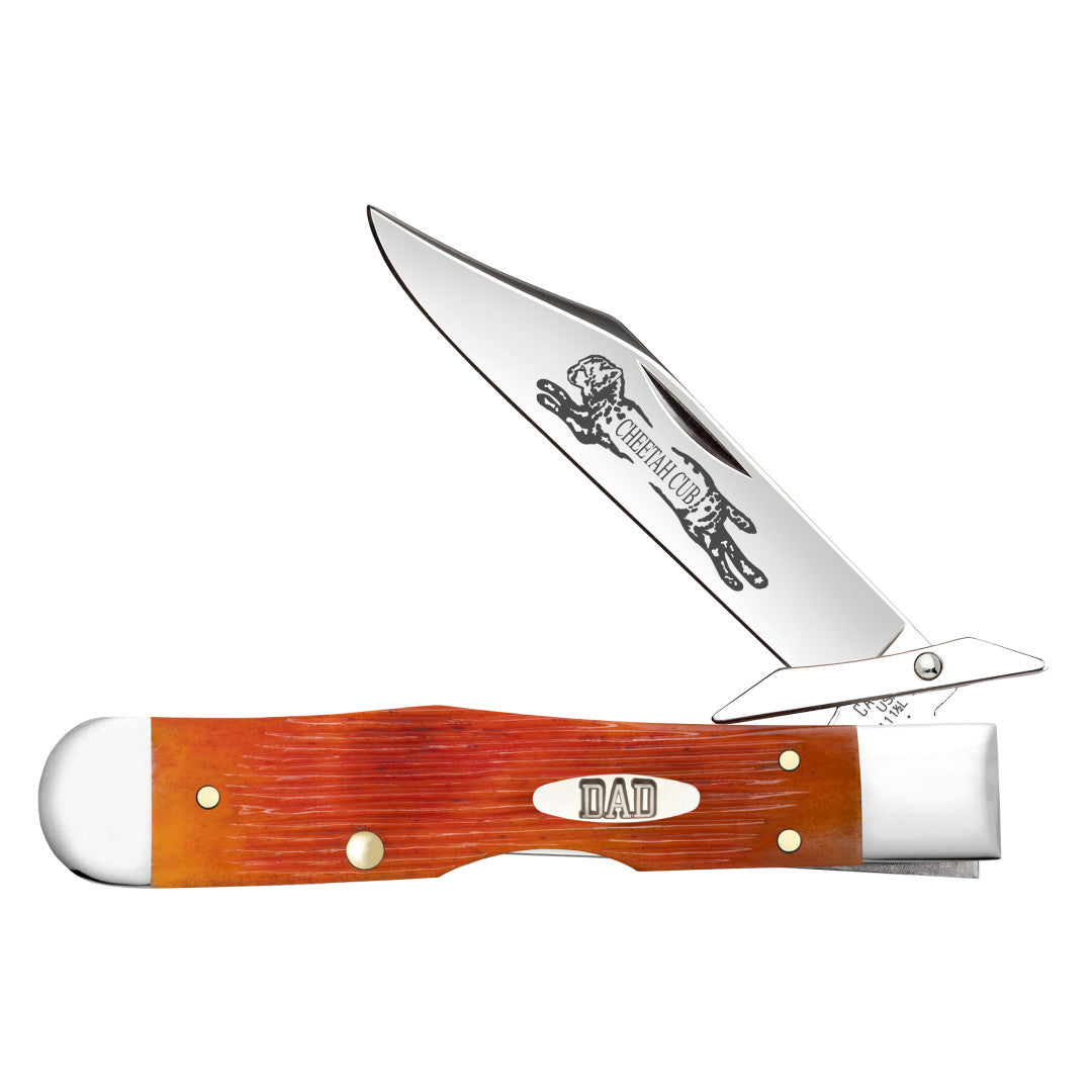 Father's Day Barnboard Jig Tequila Sunrise Bone Cheetah® Cub Front View