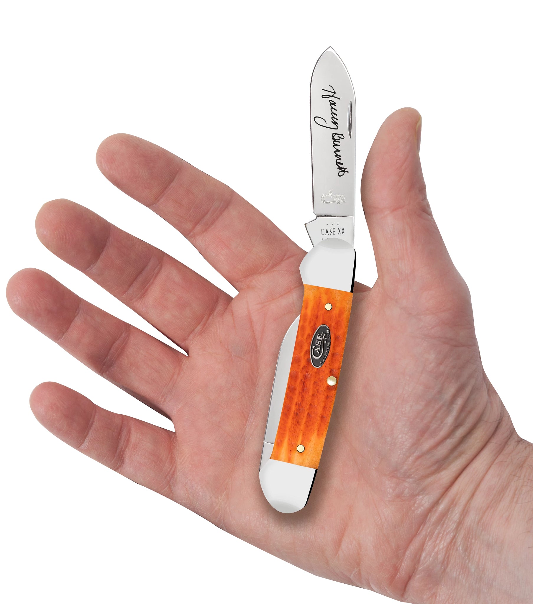CCC® | 2023 CCC® Halley Burnett Cayenne Bone Canoe – caseknives.com