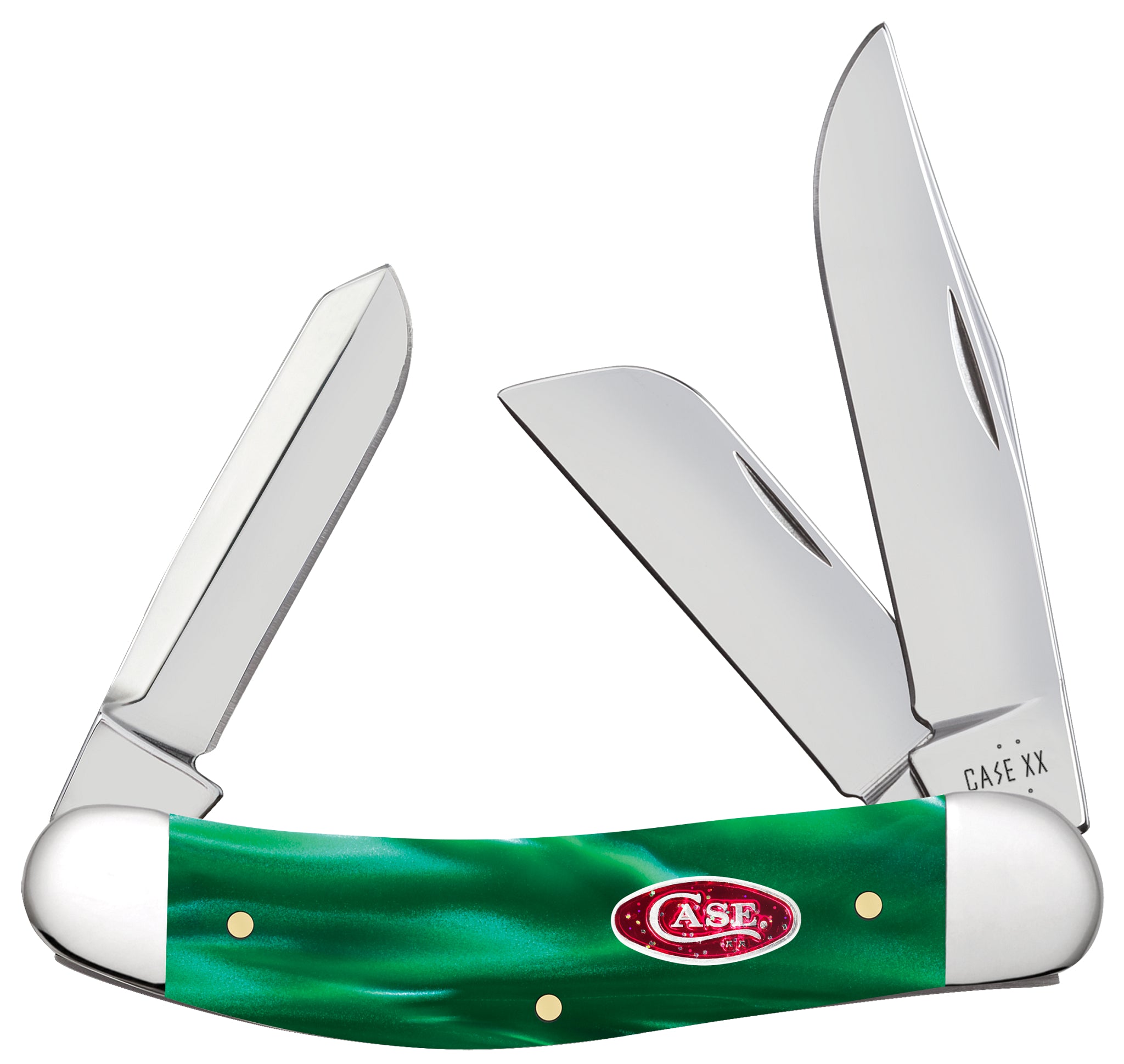 Case® | Smooth Green Pearl Kirinite® Sowbelly – caseknives.com