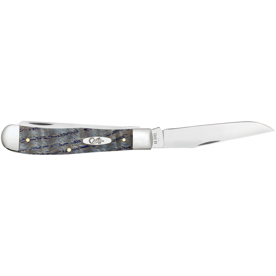 Smooth Blue Curly Oak Trapper Open