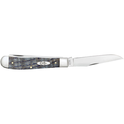 Smooth Blue Curly Oak Trapper Open