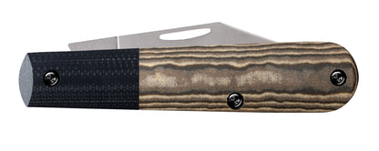 Crossroads Smooth Black & Tan Richlite® w/Black G-10 XR Barlow Closed