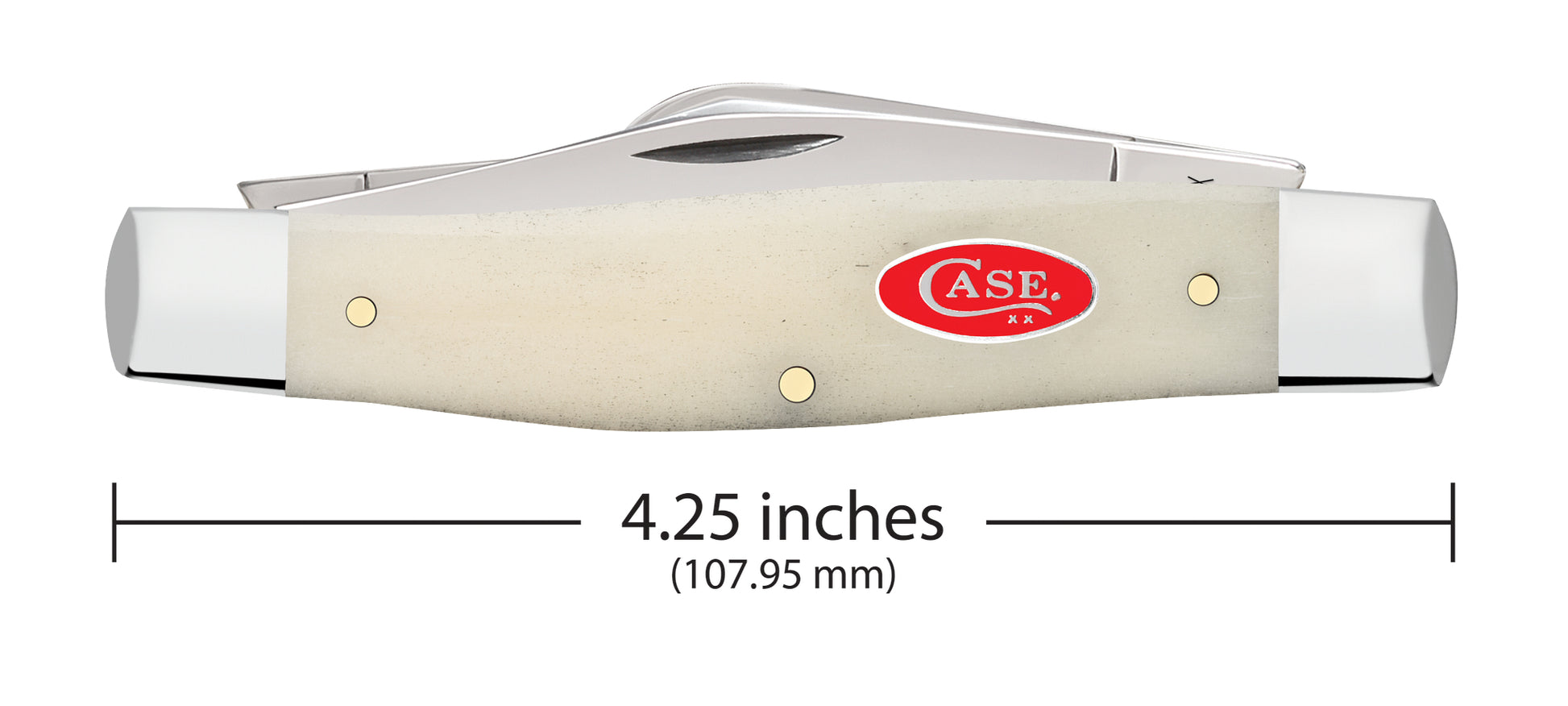 Smooth Natural Bone Large Stockman Dimensions