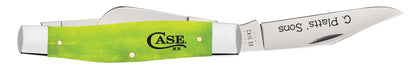 C. Platts' Sons - Smooth Lime Green Bone Large Stockman 6375 SS Open