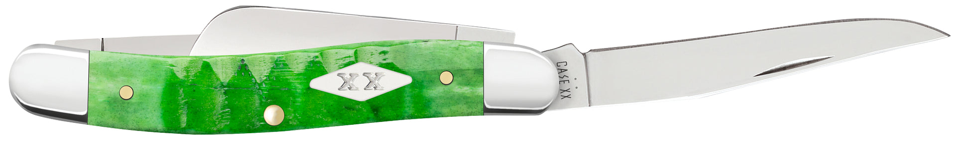 Gator Jigged Bright Green Bone Medium Stockman Open