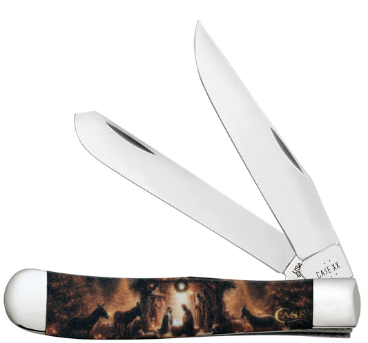 Christmas Color Infusion Manger Trapper Front View