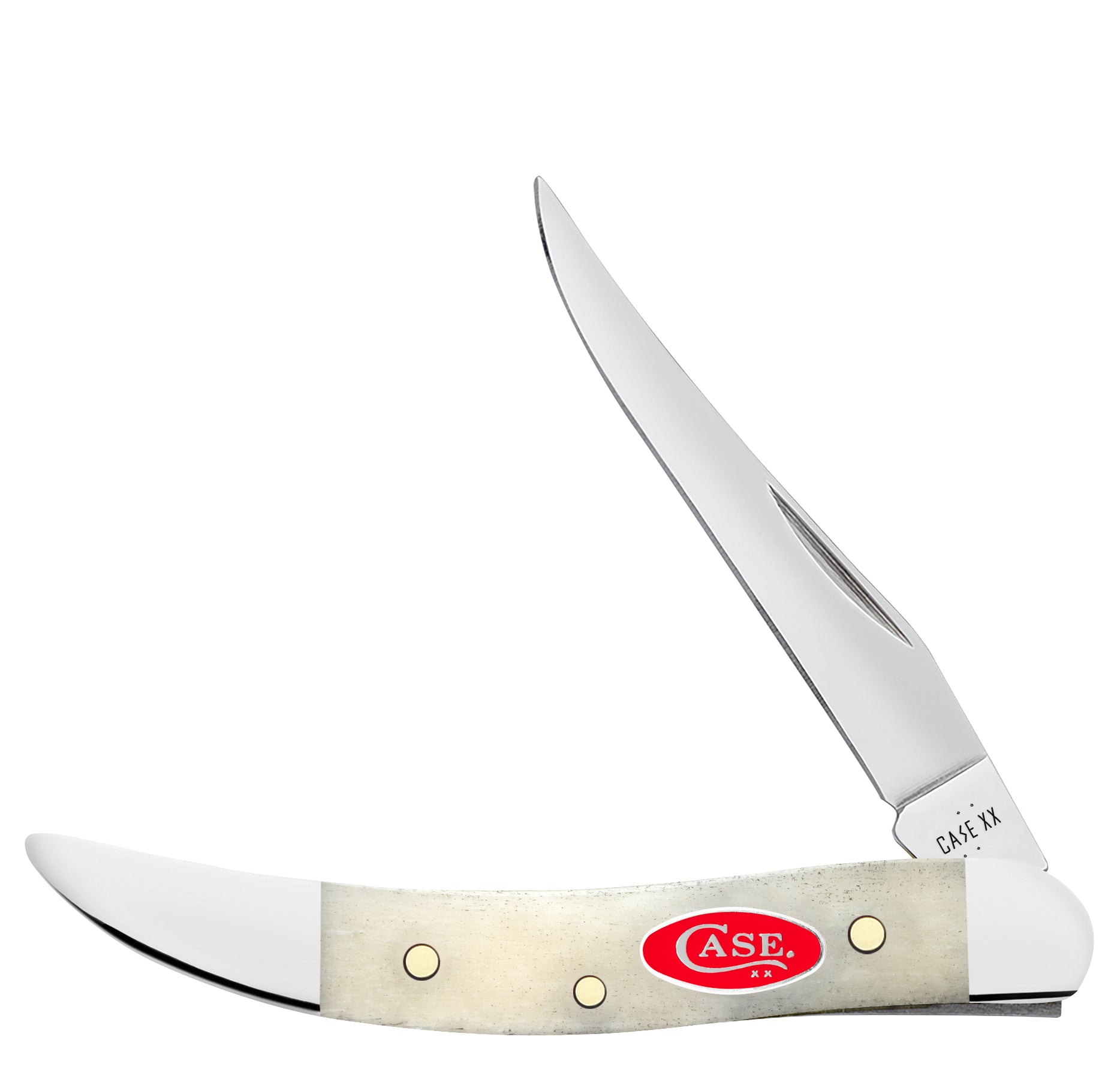 Smooth Natural Bone Small Texas Toothpick Front View