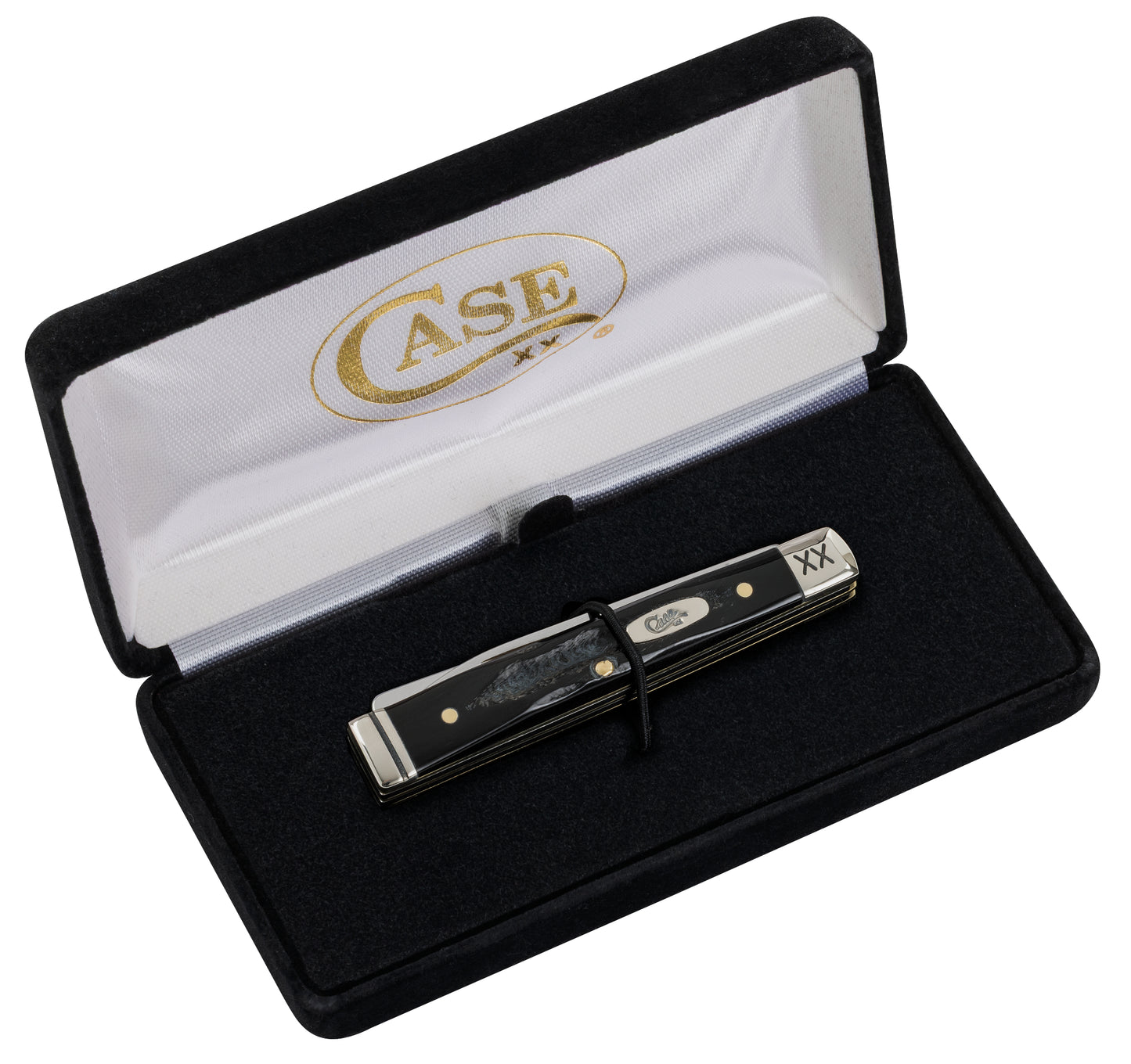 Buffalo Horn Jigged Baby Doc in Packaging with Lid Open