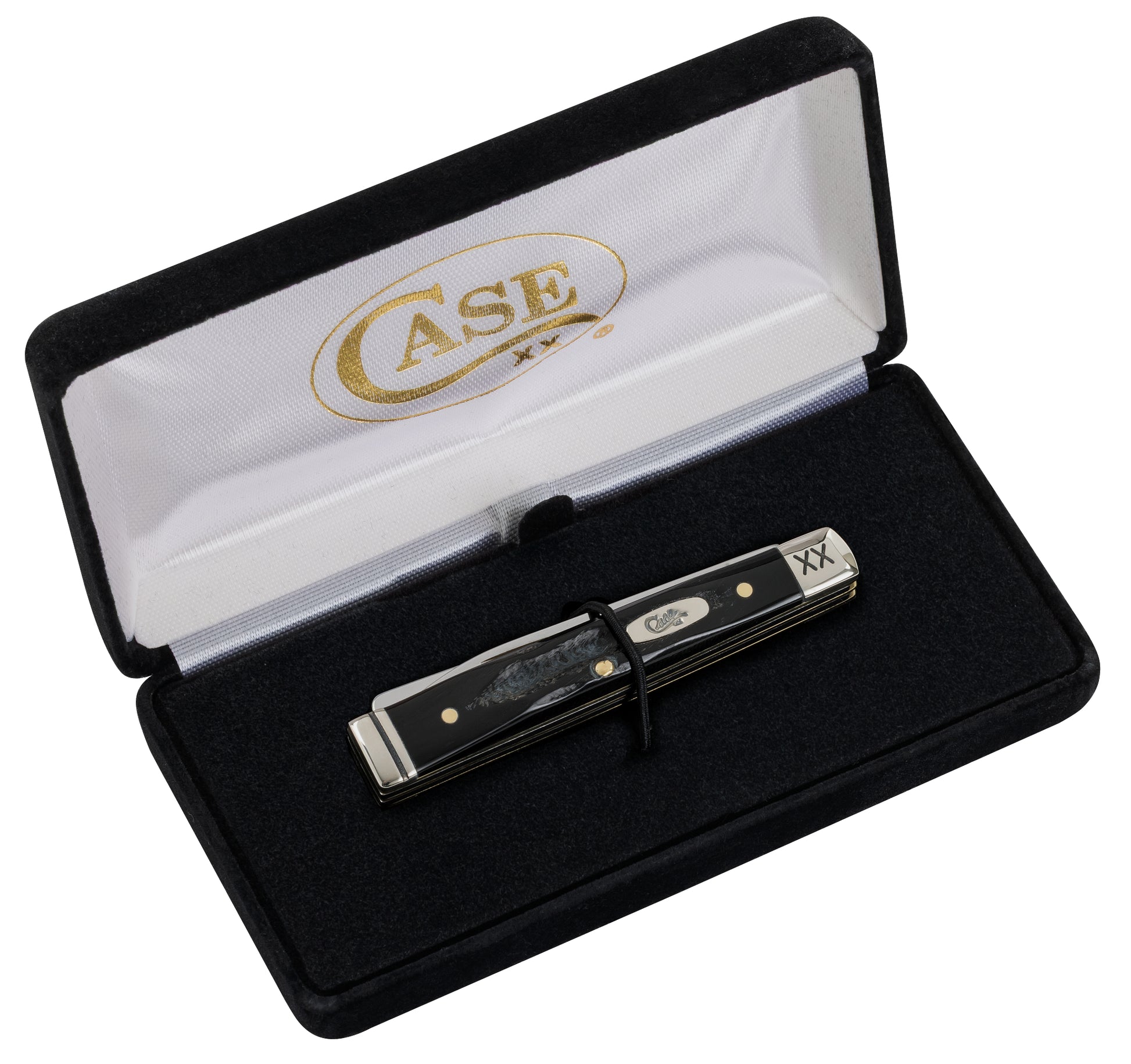 Buffalo Horn Jigged Baby Doc in Packaging with Lid Open