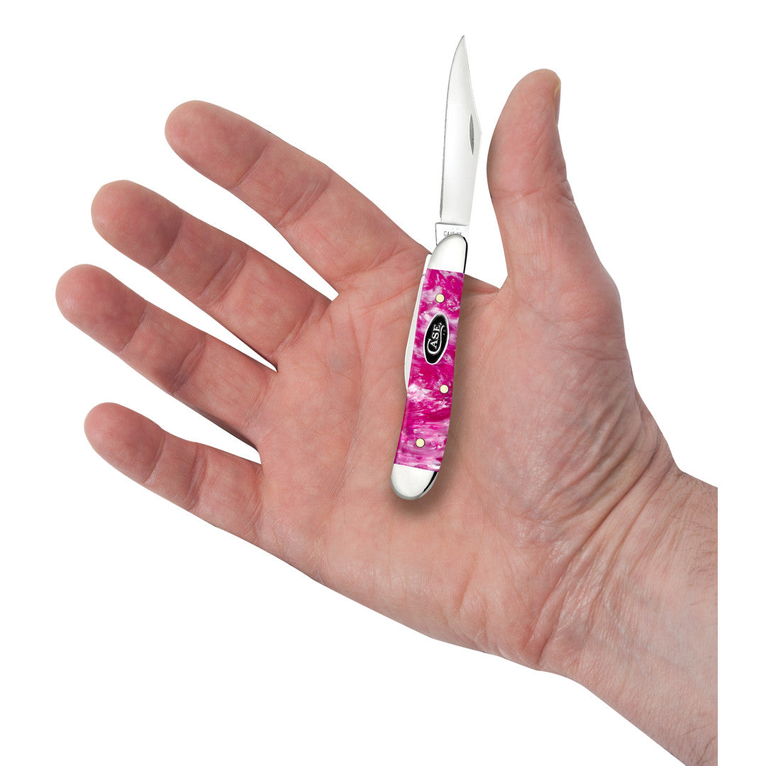 Case® | Smooth Pink Crackle Kirinite® Peanut – caseknives.com
