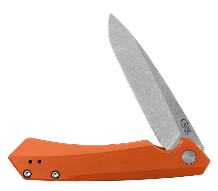 Orange Anodized Aluminum Kinzua® Knife Open