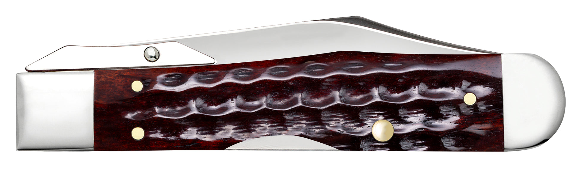 Vault - Pocket Worn® Corn Cob Jigged Old Red Bone Cheetah® Cub Closed