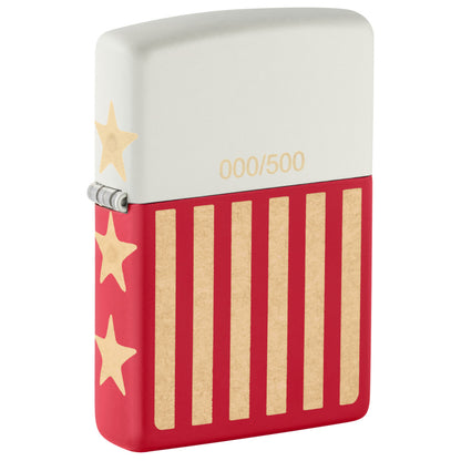 Front shot of 2026 USA 250 Lighter standing at a 3/4 angle.