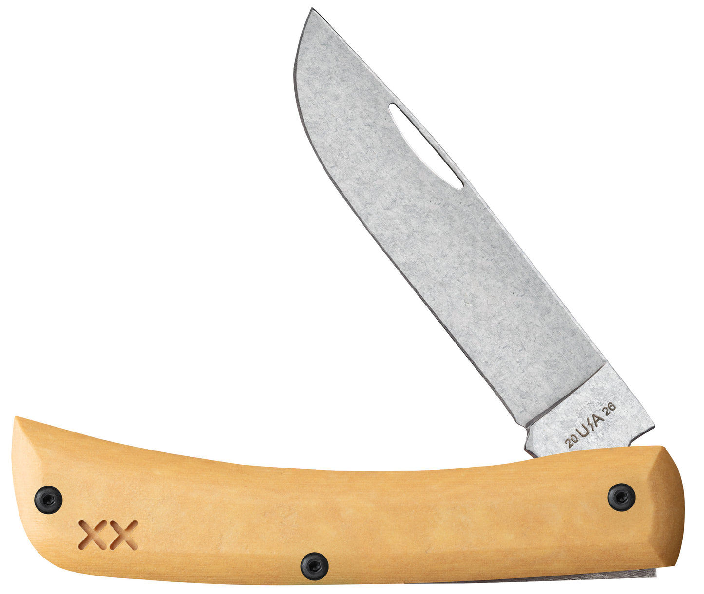 Crossroads™ Smooth Maple Valley Richlite® w/ Black G-10 Sod Buster® Jr.