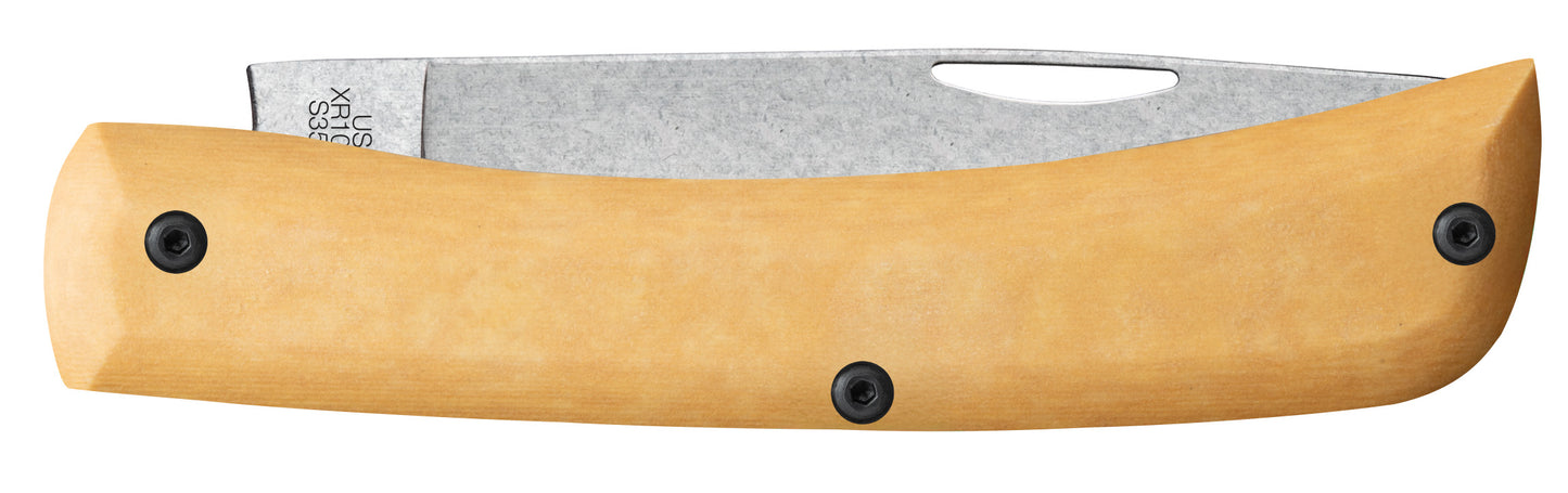 Crossroads™ Smooth Maple Valley Richlite® w/ Black G-10 Sod Buster® Jr.