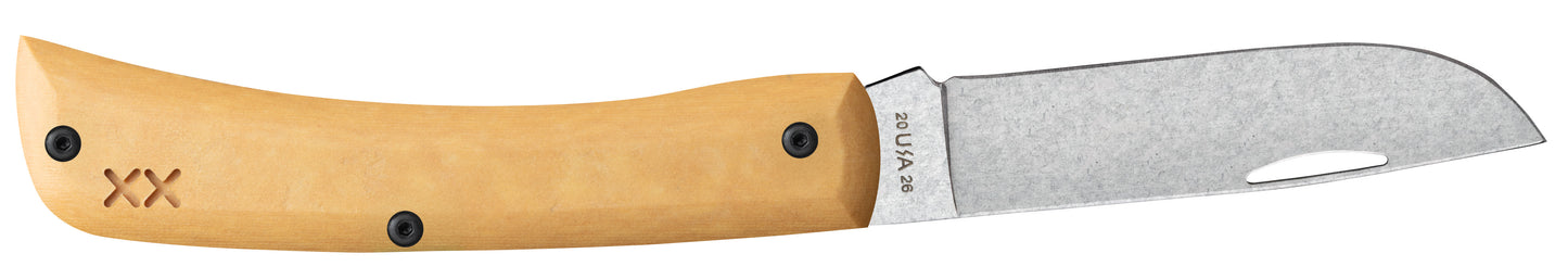 Crossroads™ Smooth Maple Valley Richlite® w/ Black G-10 Sod Buster® Jr.