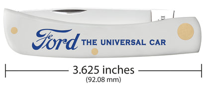 Ford Embellished Smooth White Synthetic Sod Buster® Jr Dimensions