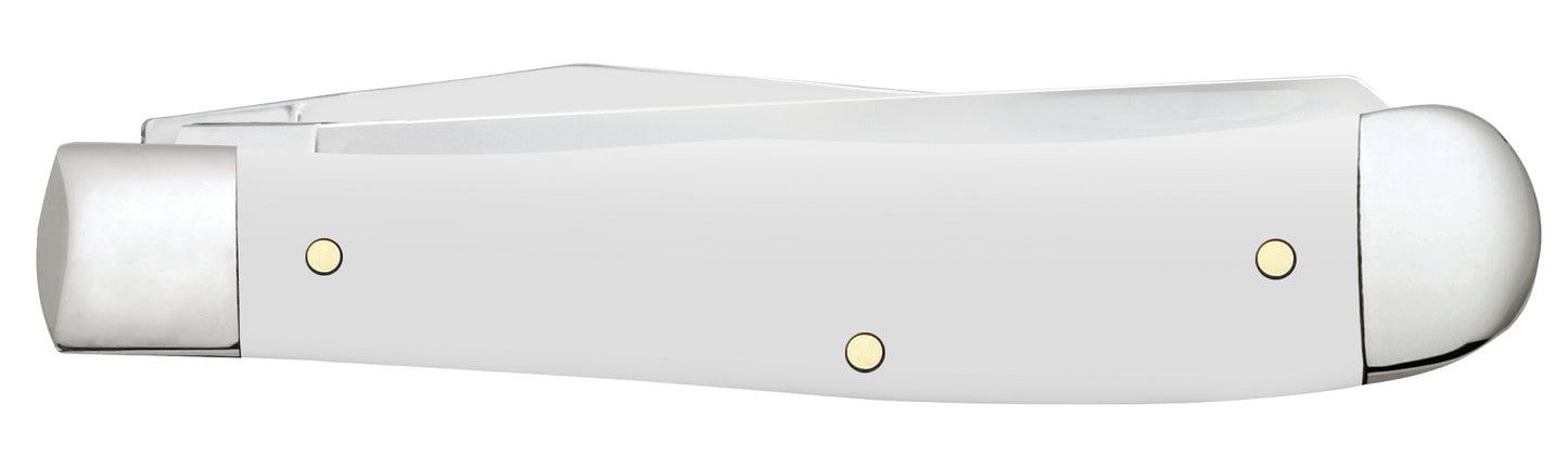 Scouting America Embellished Smooth White Synthetic Trapper Closed