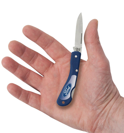 Ford Embellished Smooth Blue Synthetic Mini Blackhorn®  with Imprinted Inlay in Hand