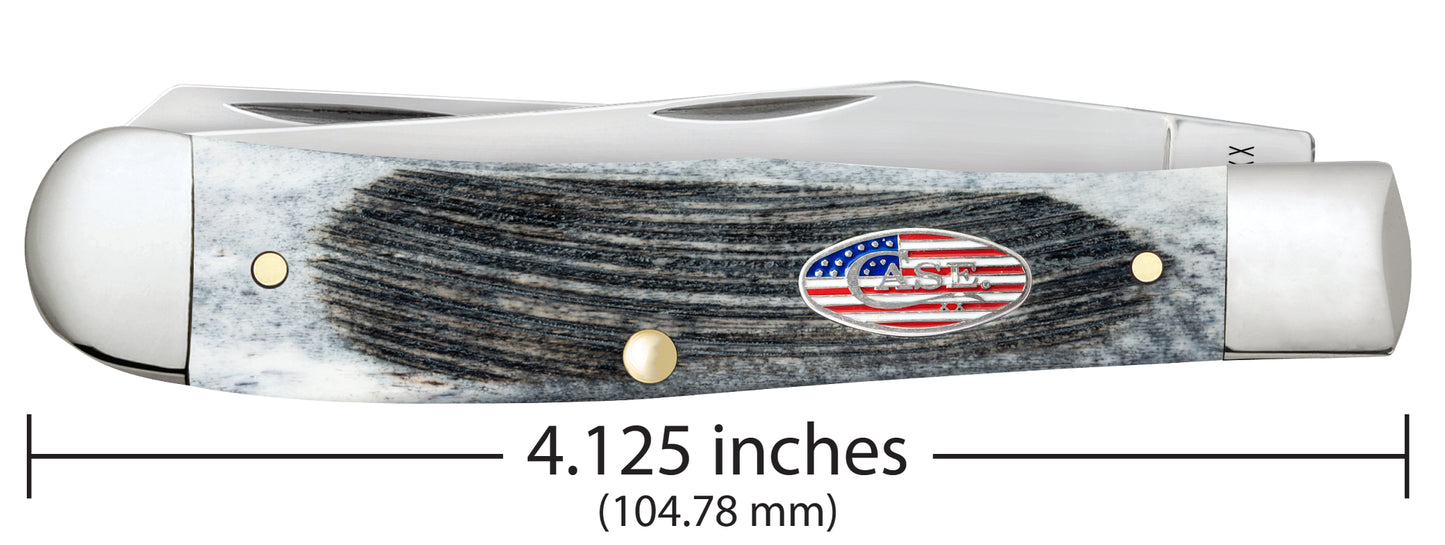 Sawcut Jigged Gray Bone Trapper Dimensions