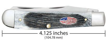 Sawcut Jigged Gray Bone Trapper Dimensions