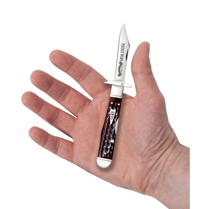 Pocket Worn® Corn Cob Jig Mahogany Bone Cheetah Cub in Hand