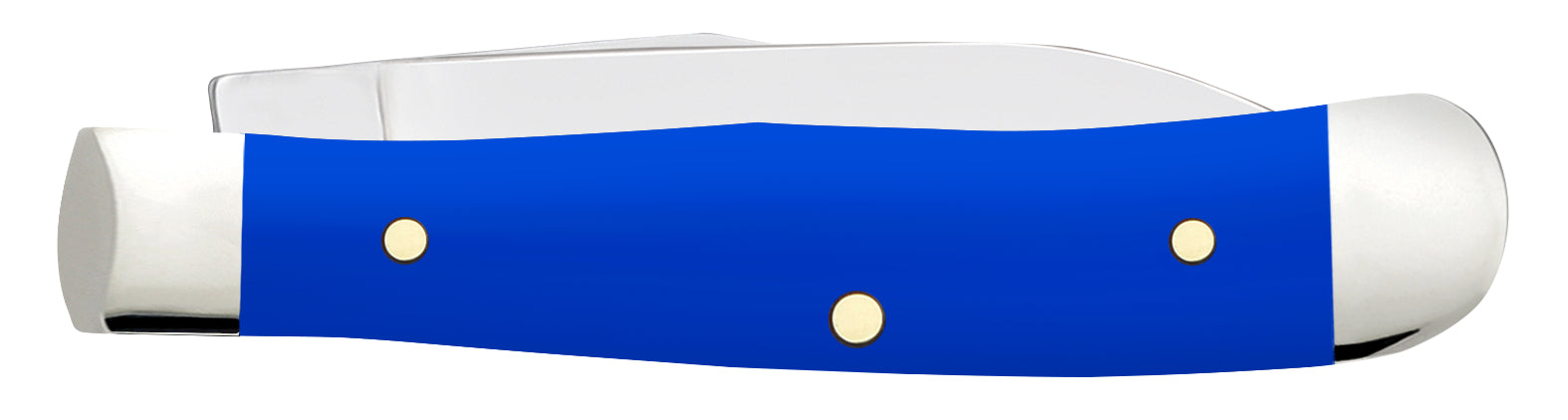 Royal Blue Synthetic Smooth Tiny Trapper Closed