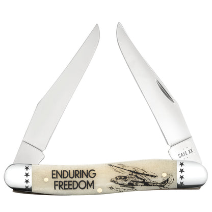 War Series - Enduring Freedom - Smooth Natural Bone Muskrat Front View