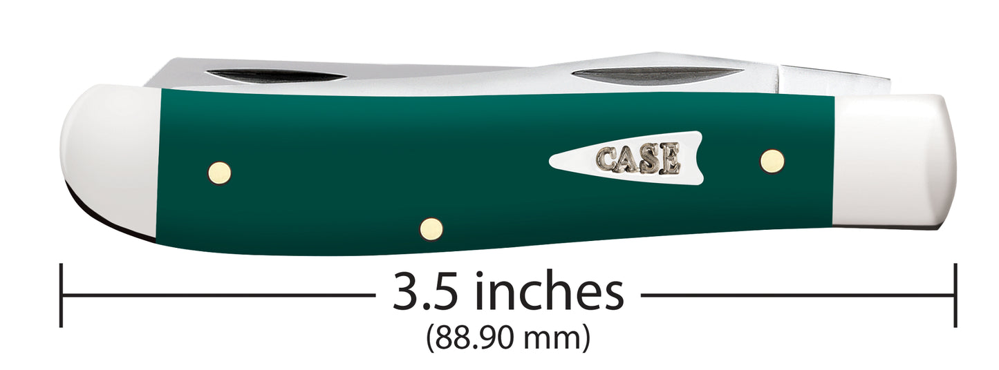 Smooth Spruce Green Synthetic Mini Trapper Dimensions