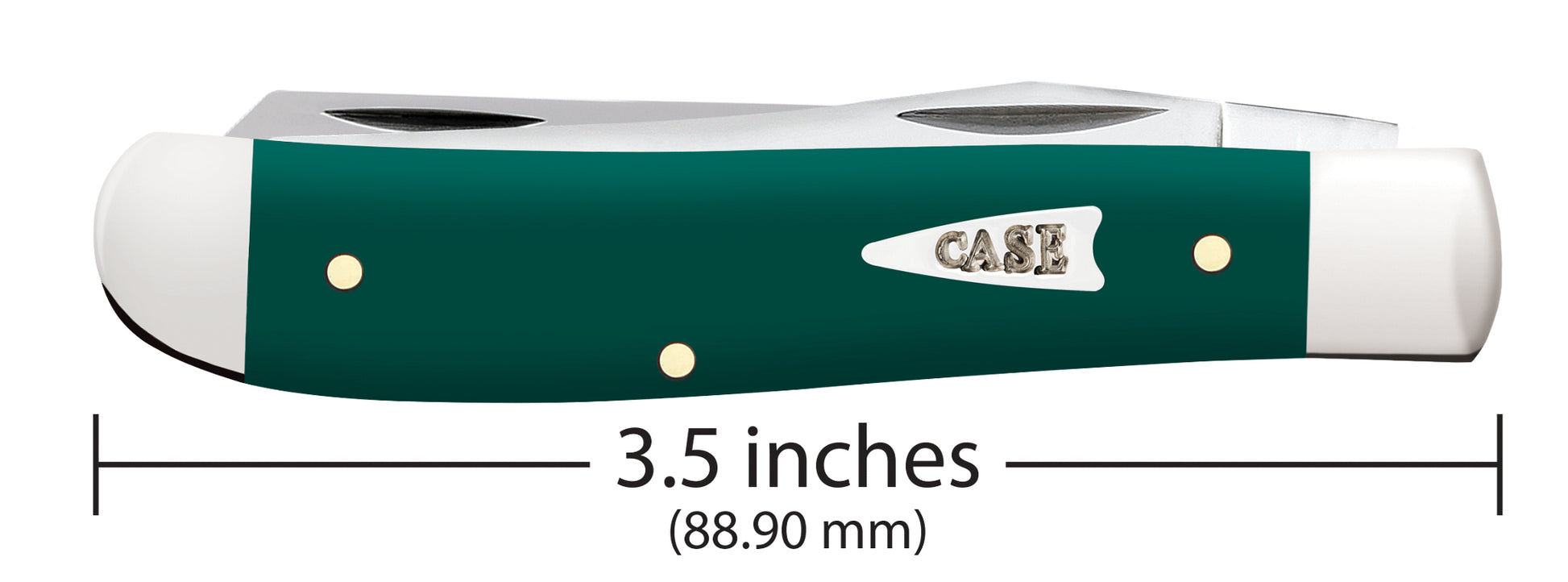 Smooth Spruce Green Synthetic Mini Trapper Dimensions