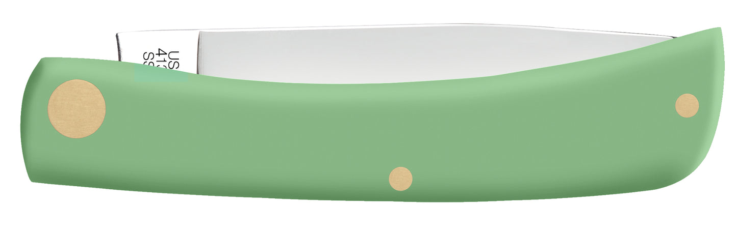 Smooth Mint Green Synthetic Sod Buster Jr® Closed