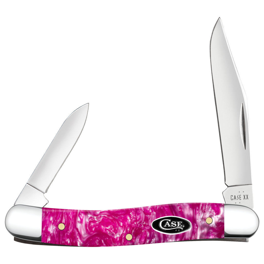 Smooth Pink Crackle Kirinite® Medium Pen '087 Front View