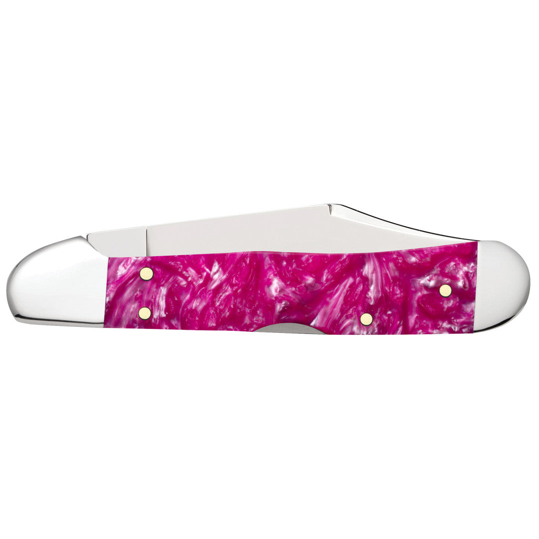 Smooth Pink Crackle Kirinite® Mini Copperlock® Closed