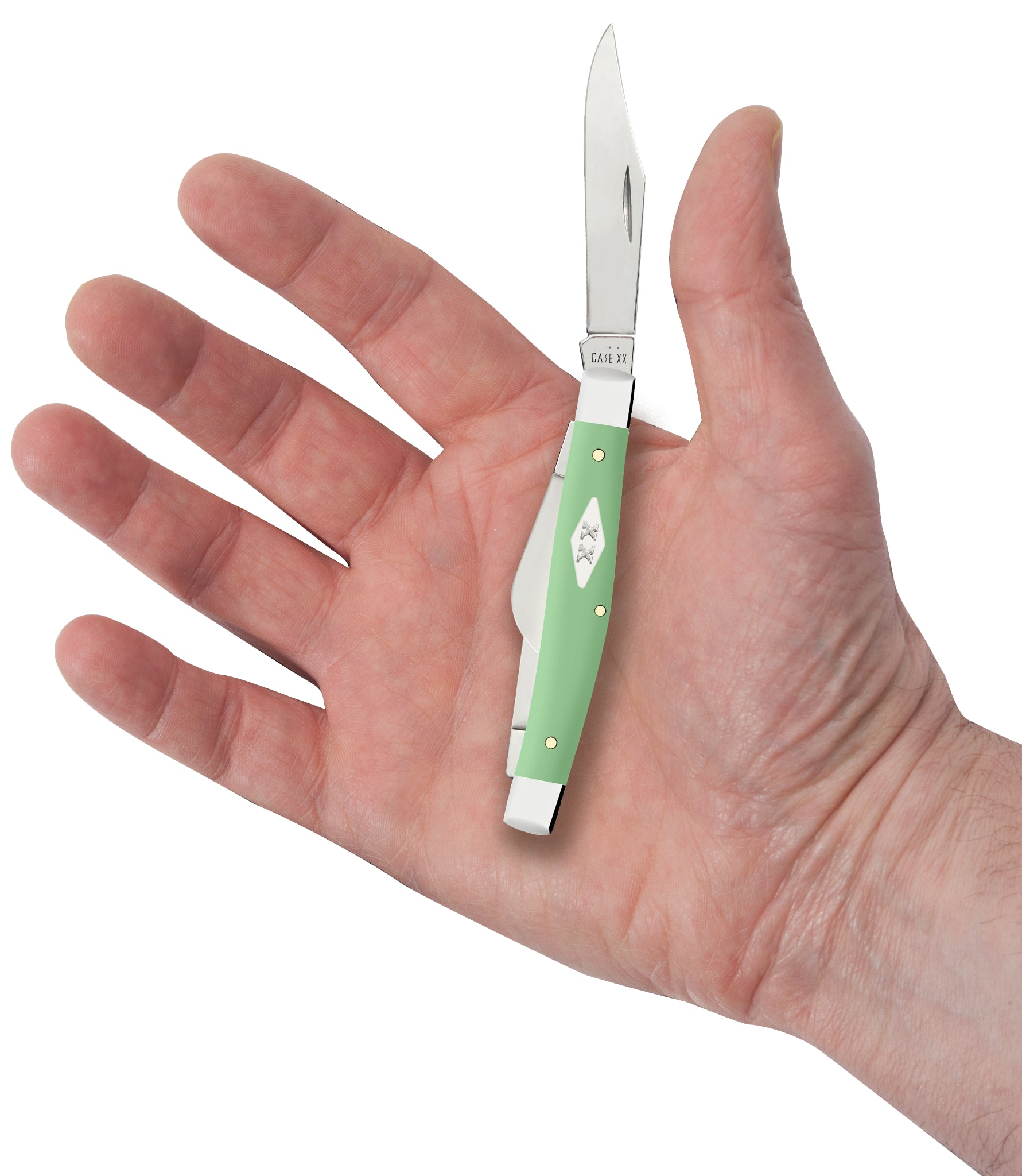 Case® | Smooth Mint Green Synthetic Medium Stockman – caseknives.com
