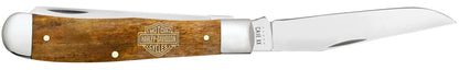 Harley Davidson® Embellished Smooth Antique Bone Trapper Open