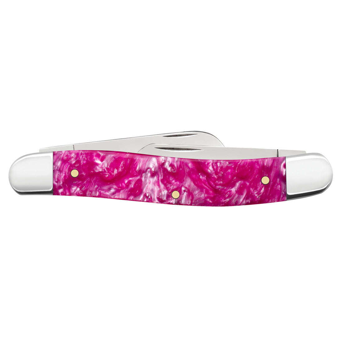 Smooth Pink Crackle Kirinite® Medium Stockman '18 Closed